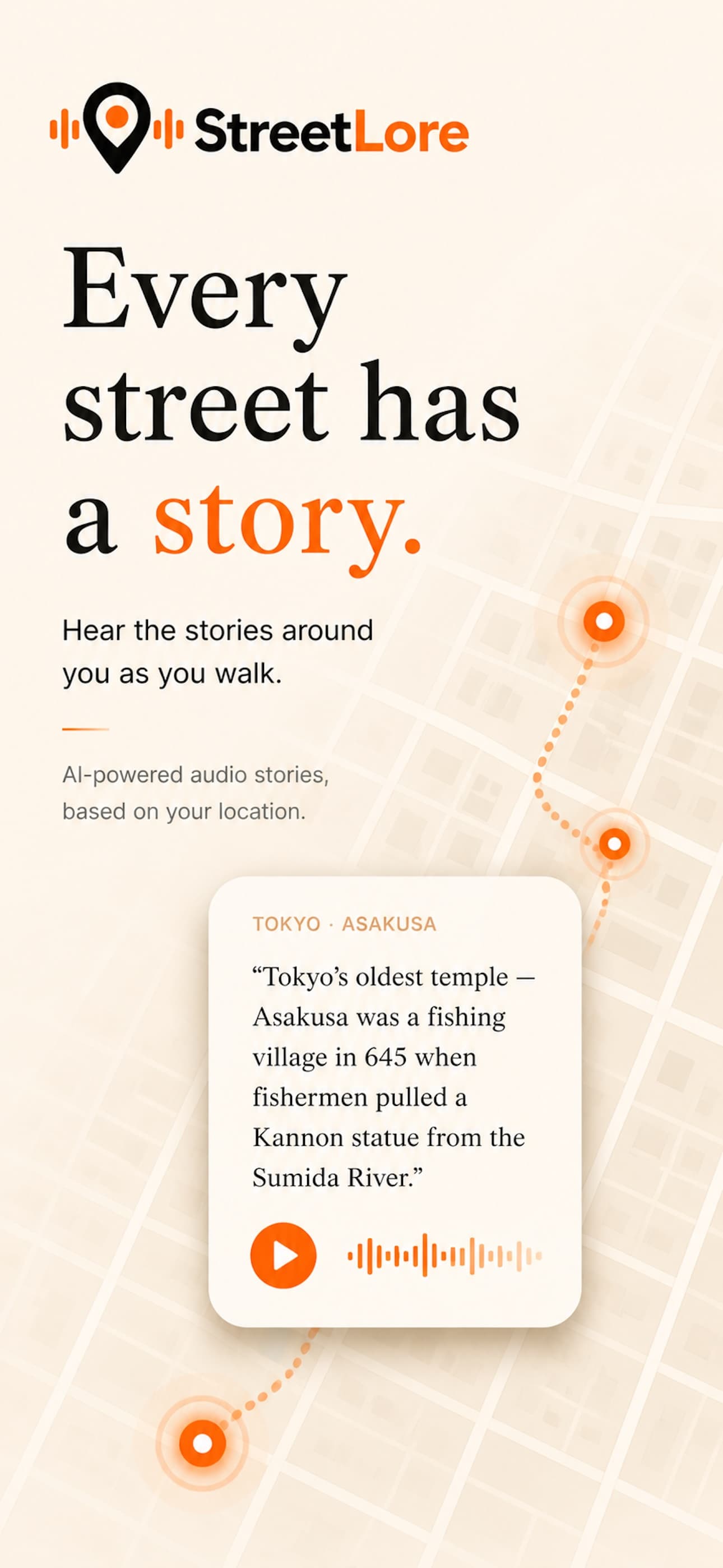 StreetLore — every street has a story
